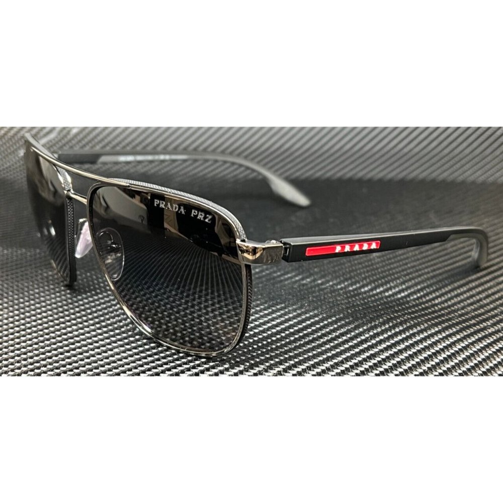 Prada Polarized Men's Black Sunglasses